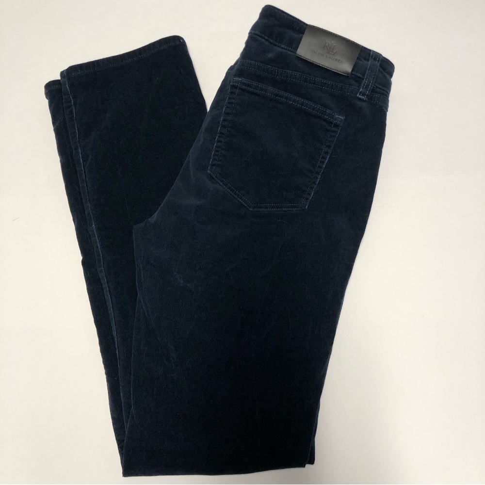 Ralph Lauren straight leg high rise corduroy jeans size 4